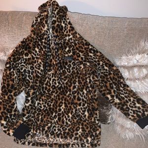 VS Pink fleece hoodie.